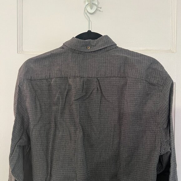 Mens long sleeved rushed twill shirt - Picture 7 of 8